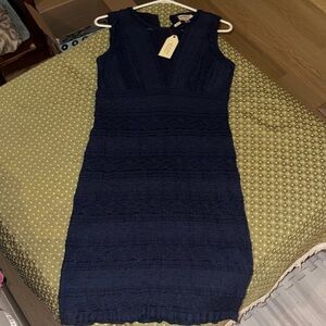 Max Studio Specialty Products,  Navy Sleeveless Dress, New w/Tags